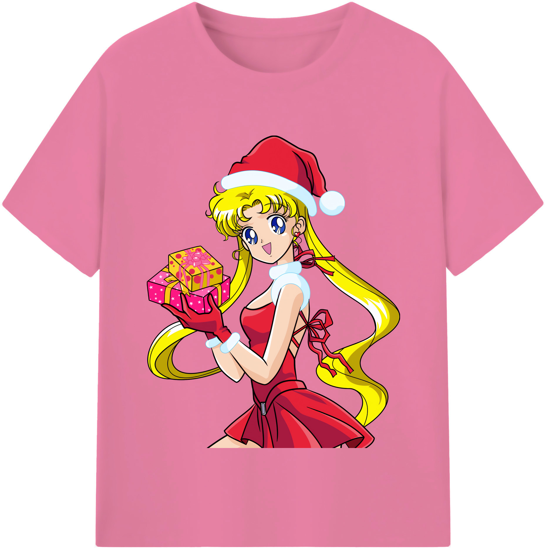 （画像用） 美少女戦士セーラームーン 月野 うさぎ つきの うさぎ Sailor Moon Tsukino Usagi 綿100％半袖Tシャツ（フロントプリント）